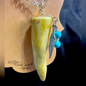 Handmade Deer Antler Necklace